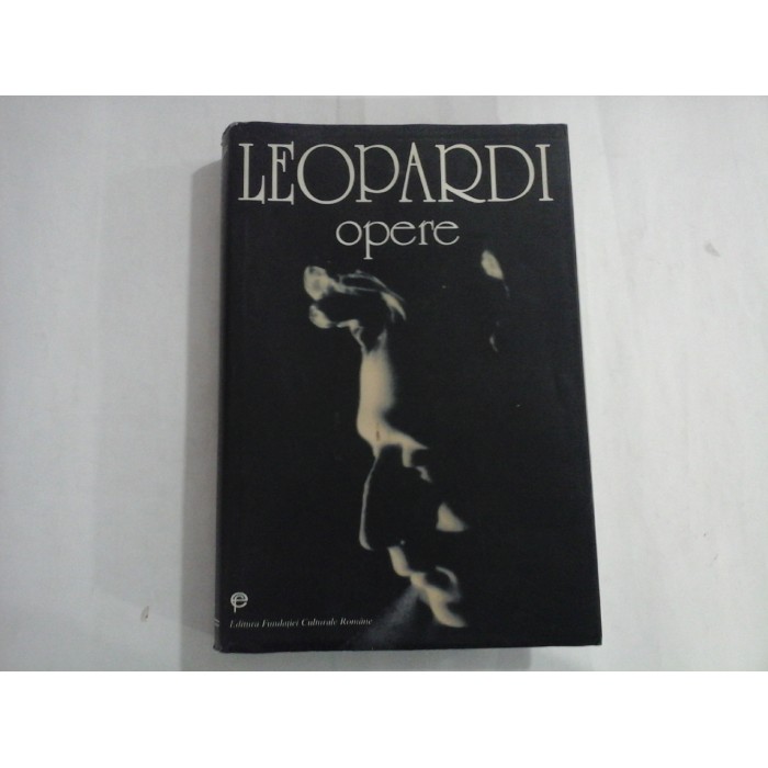 GIACOMO LEOPARDI  -  OPERE  